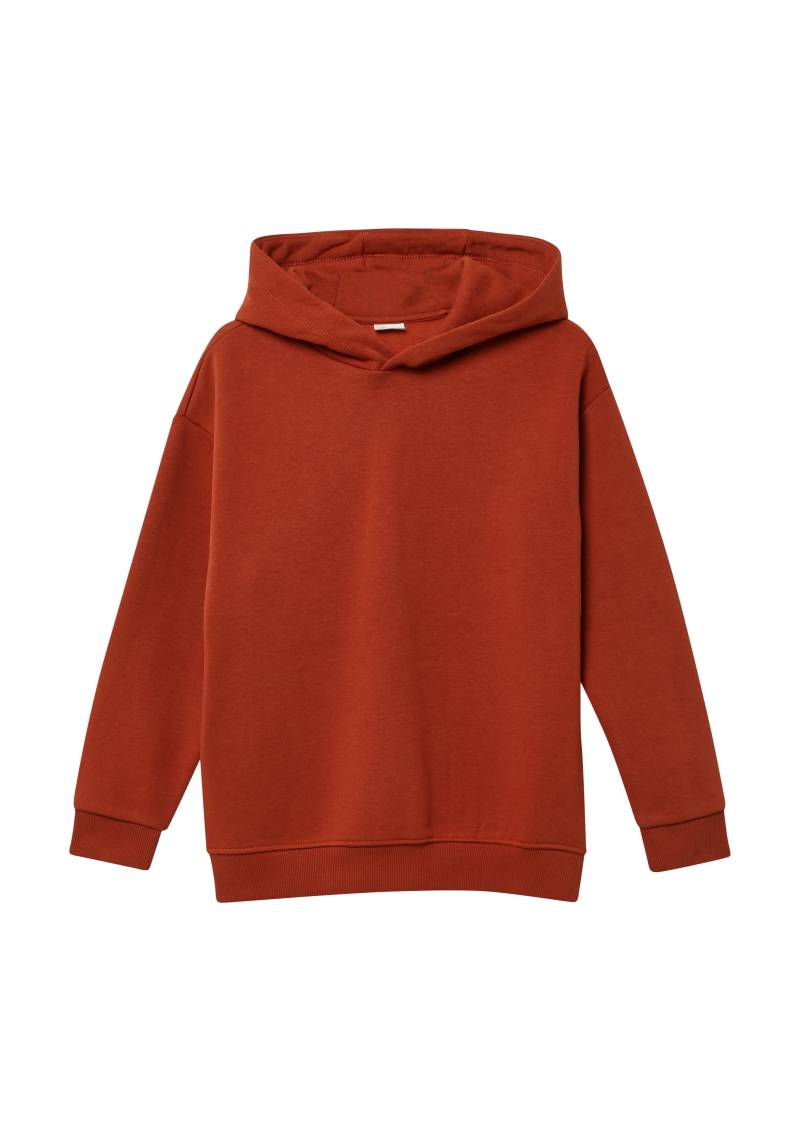 s.Oliver - Kuscheliger Oversize-Hoodie mit großem Wordingprint am Rücken, Jungen, rot von s.Oliver