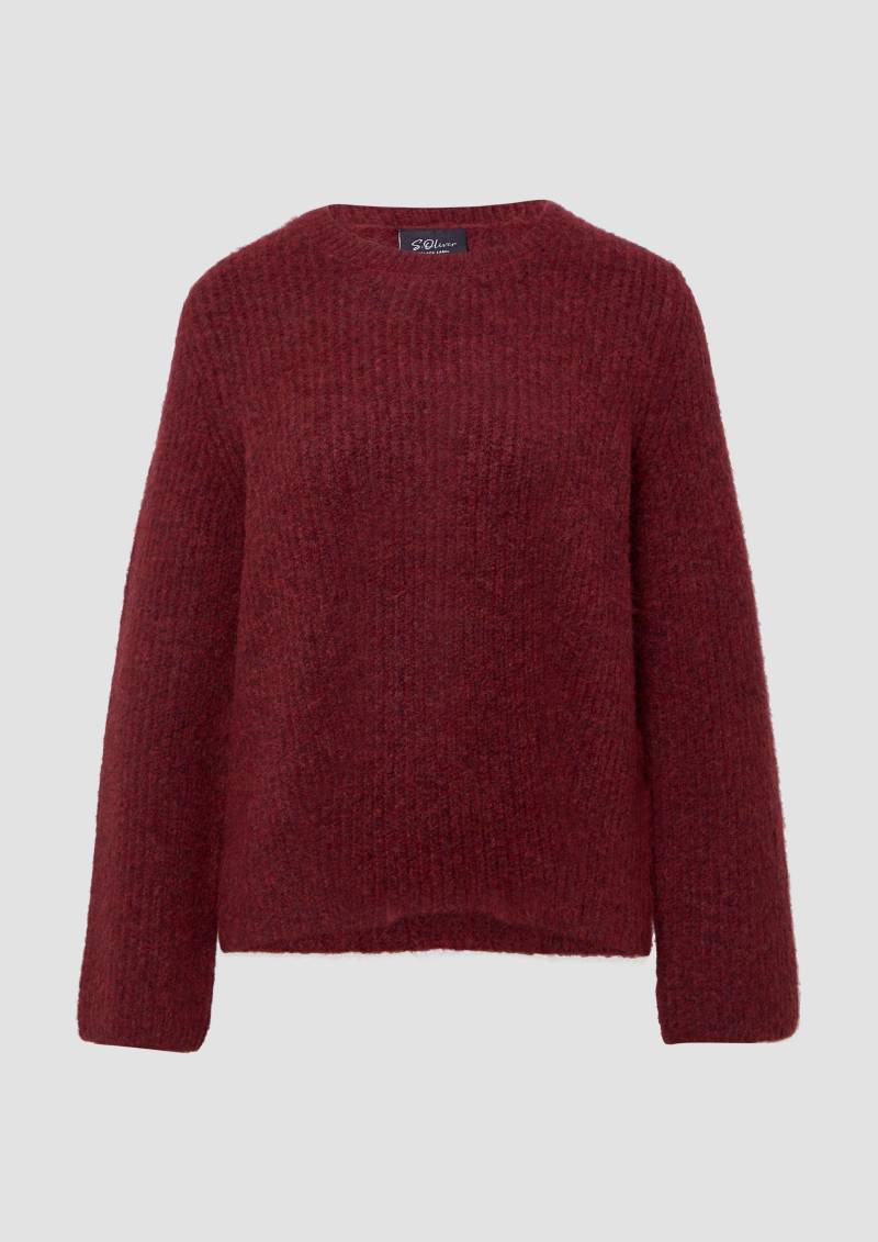 s.Oliver - Kuscheliger Pullover mit Ärmeln im Kimono-Stil, Damen, rot von s.Oliver