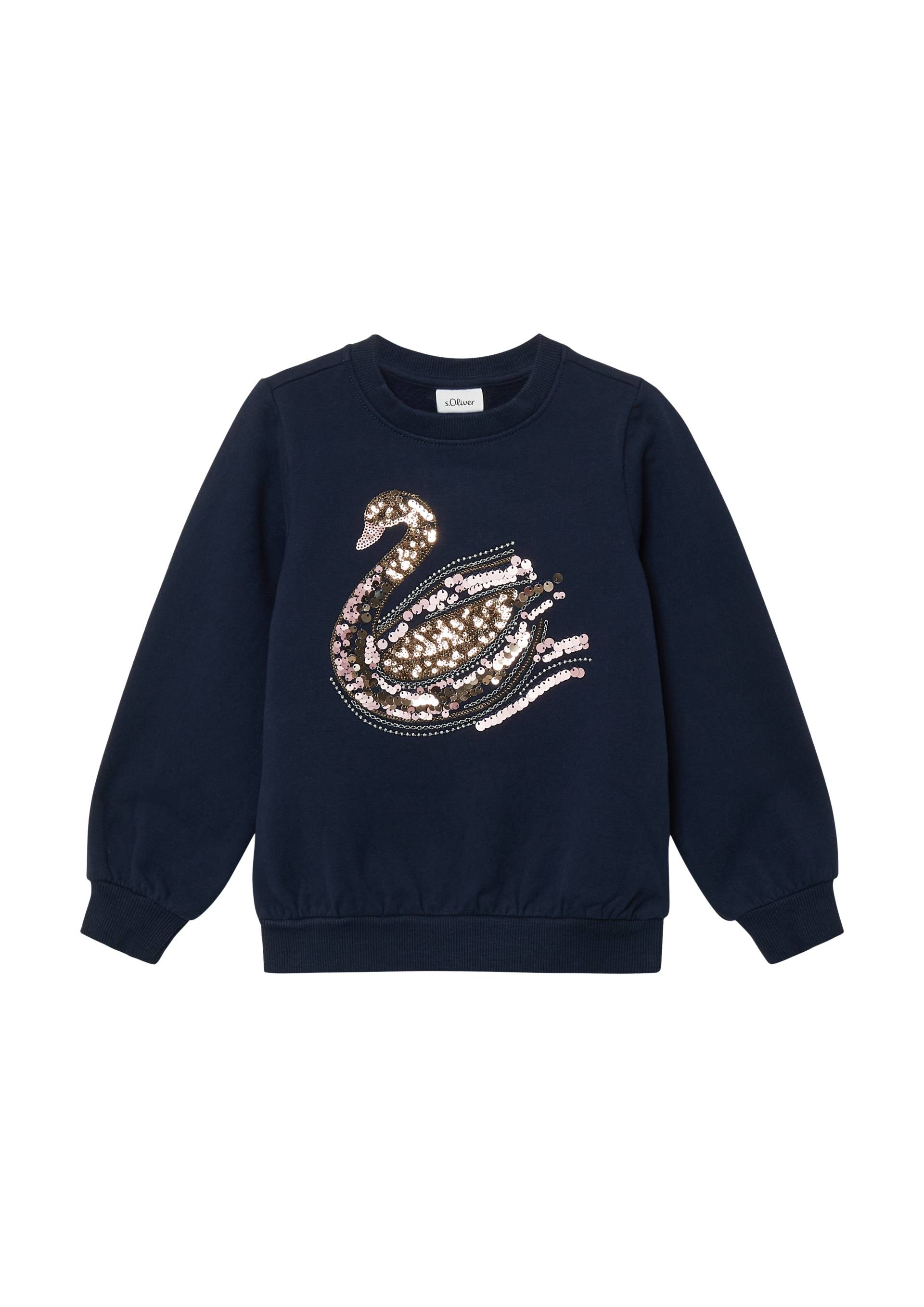 s.Oliver - Kuscheliges Sweatshirt mit Pailletten-Artwork, Kinder, blau s.Oliver - Kuscheliges Sweatshirt mit Pailletten-Artwork, Kinder, blau von s.Oliver