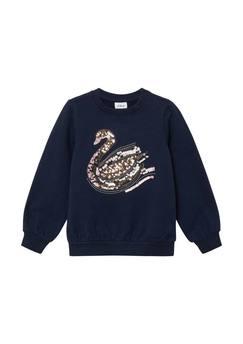 s.Oliver - Kuscheliges Sweatshirt mit Pailletten-Artwork, Kinder, blau s.Oliver - Kuscheliges Sweatshirt mit Pailletten-Artwork, Kinder, blau von s.Oliver