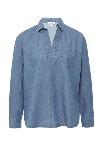 s.Oliver Lässige Jeansbluse im Relaxed Fit blau 38 von s.Oliver