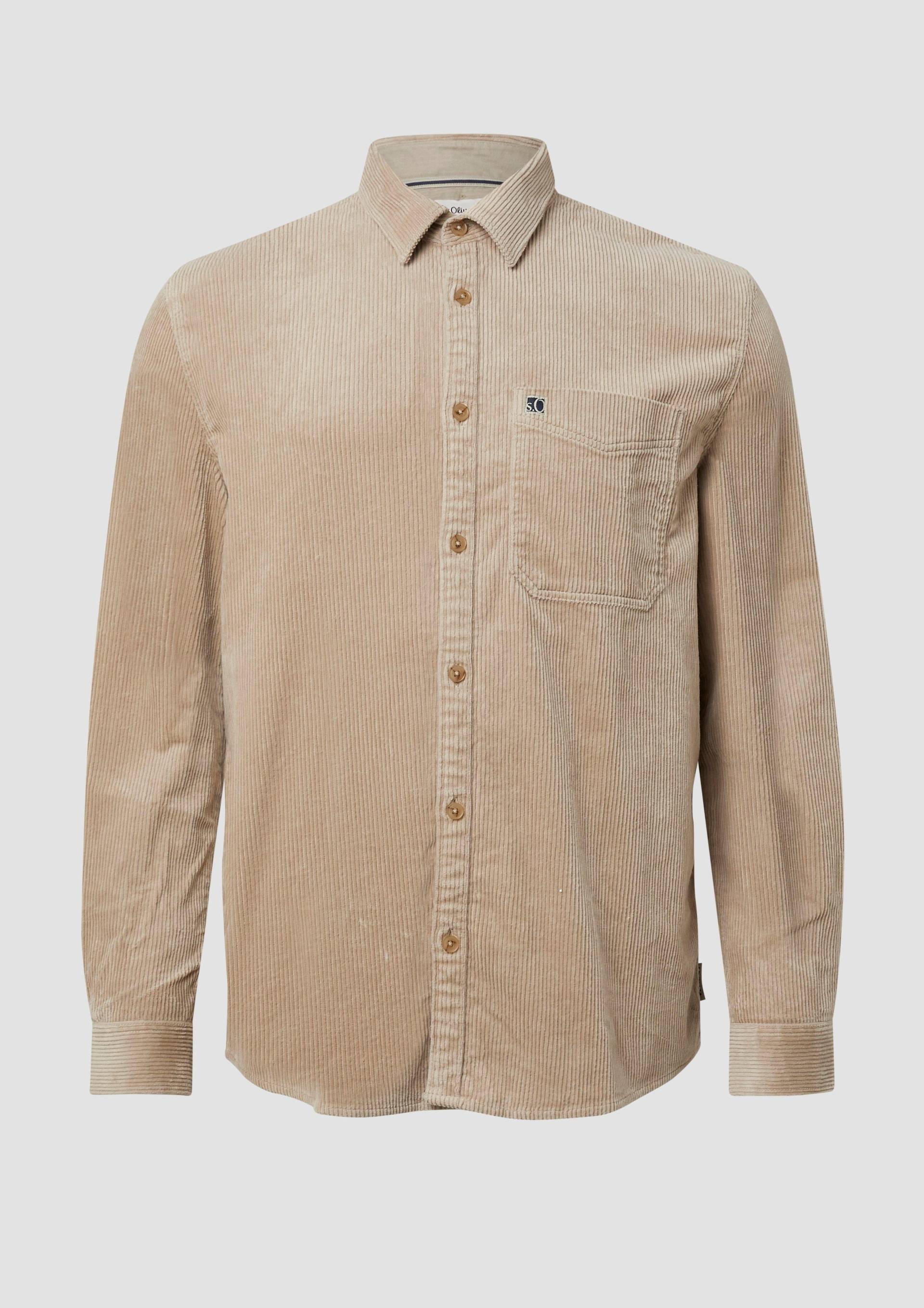 s.Oliver - Lässiges Cord-Overshirt aus Baumwollstretch, Herren, Beige s.Oliver - Lässiges Cord-Overshirt aus Baumwollstretch, Herren, Beige von s.Oliver