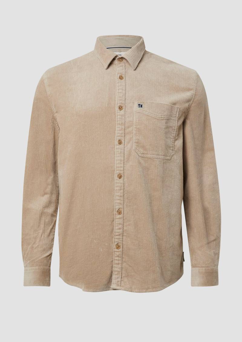s.Oliver - Lässiges Cord-Overshirt aus Baumwollstretch, Herren, Beige s.Oliver - Lässiges Cord-Overshirt aus Baumwollstretch, Herren, Beige von s.Oliver