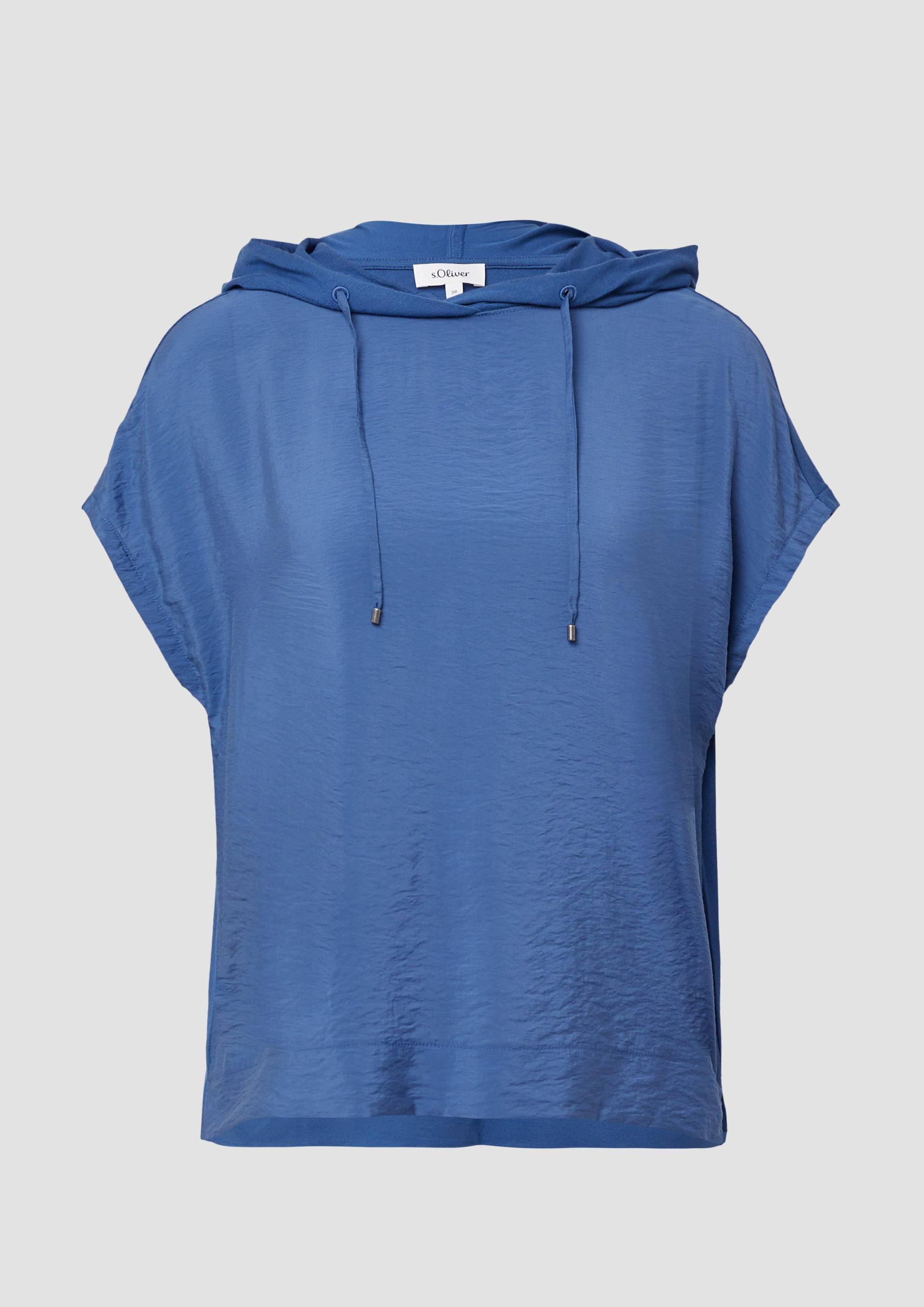 s.Oliver - Lässiges Kapuzenshirt mit überschnittenen Schultern, Damen, blau s.Oliver - Lässiges Kapuzenshirt mit überschnittenen Schultern, Damen, blau von s.Oliver