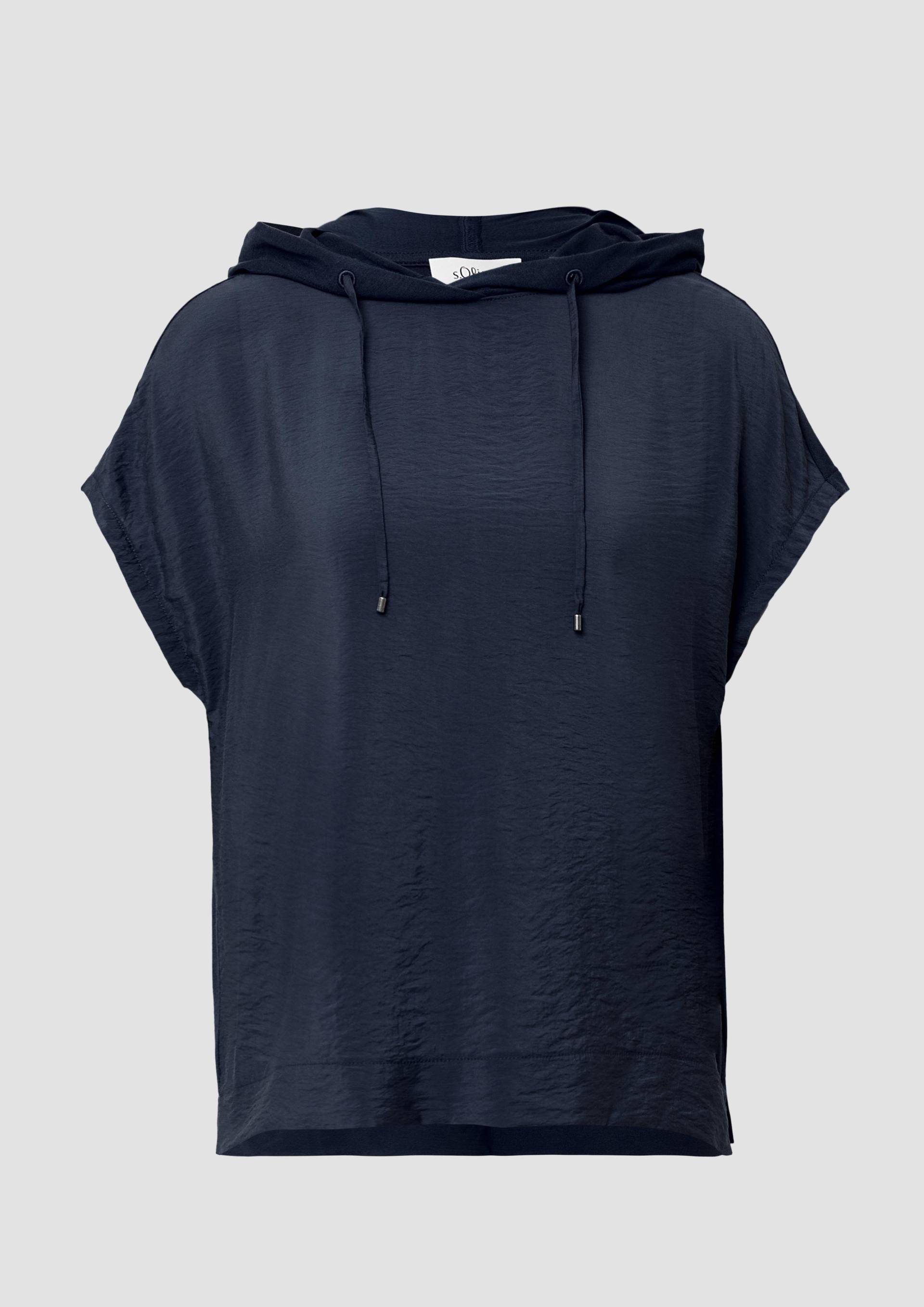 s.Oliver - Lässiges Kapuzenshirt mit überschnittenen Schultern, Damen, blau s.Oliver - Lässiges Kapuzenshirt mit überschnittenen Schultern, Damen, blau von s.Oliver