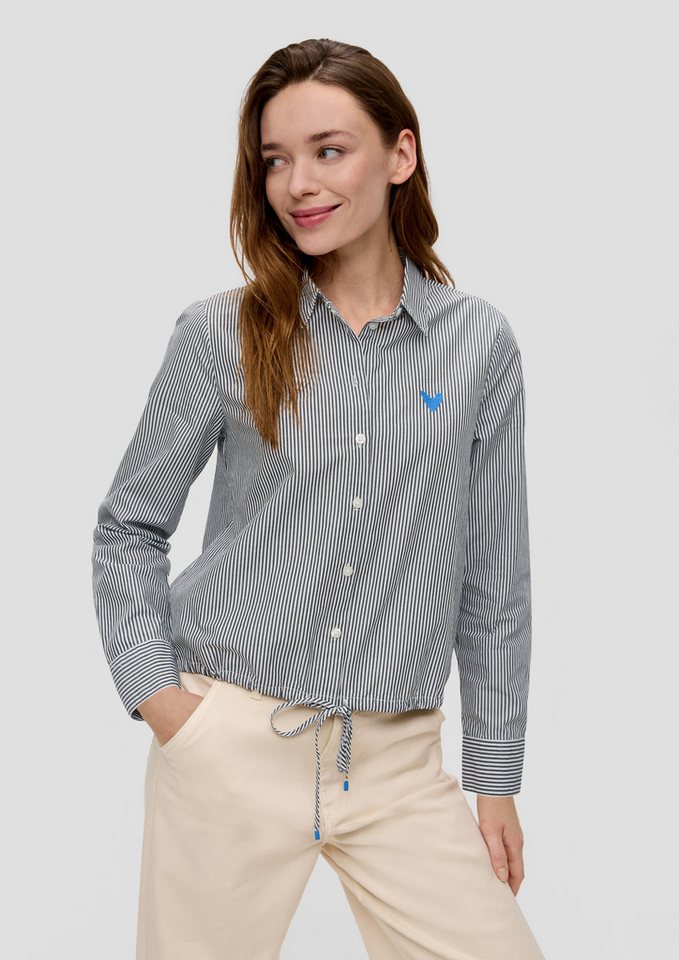 s.Oliver Langarmbluse Bluse Baumwollbluse mit Streifenmuster von s.Oliver