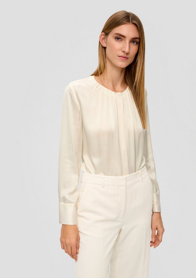 s.Oliver Langarmbluse Bluse Bluse aus Viskose von s.Oliver