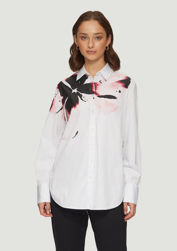 s.Oliver Langarmbluse Bluse Bluse mit Print und Hemdkragen von s.Oliver
