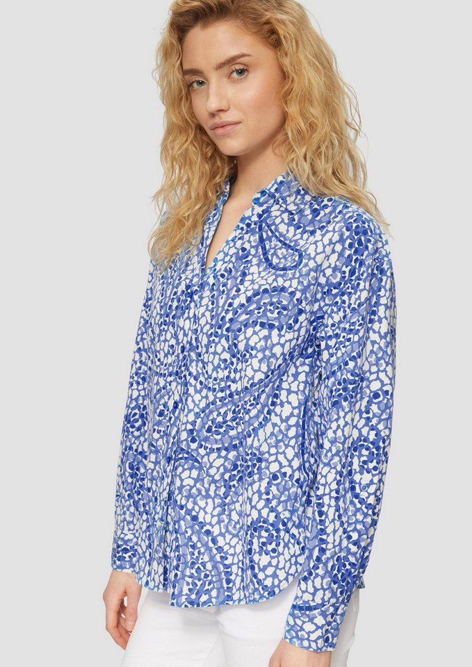 s.Oliver Langarmbluse Bluse Leichte Hemdbluse im Relaxed Fit mit Turn-up von s.Oliver