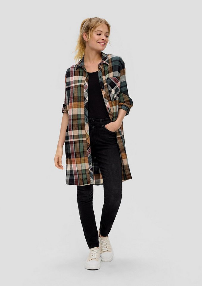 s.Oliver Langarmbluse Bluse Longbluse in Seersucker-Qualität von s.Oliver