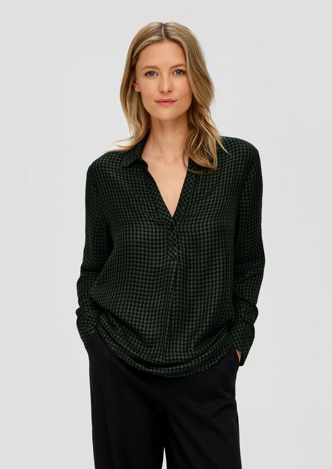 s.Oliver Langarmbluse Bluse Twillbluse aus Modalmix von s.Oliver