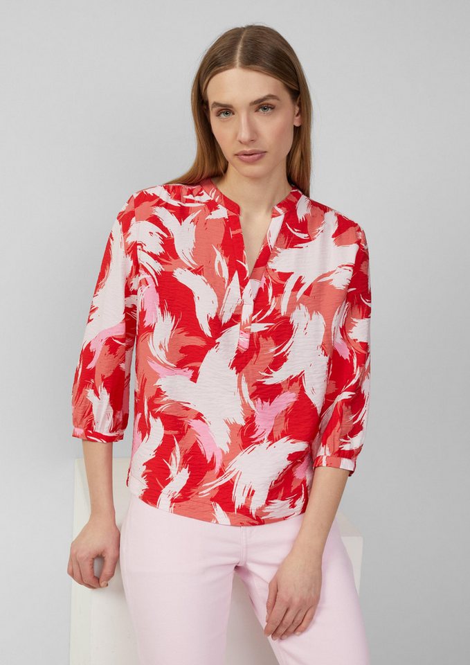 s.Oliver Langarmbluse Strukturierte Bluse aus Viskosemix Raffung s.Oliver Langarmbluse Strukturierte Bluse aus Viskosemix Raffung von s.Oliver