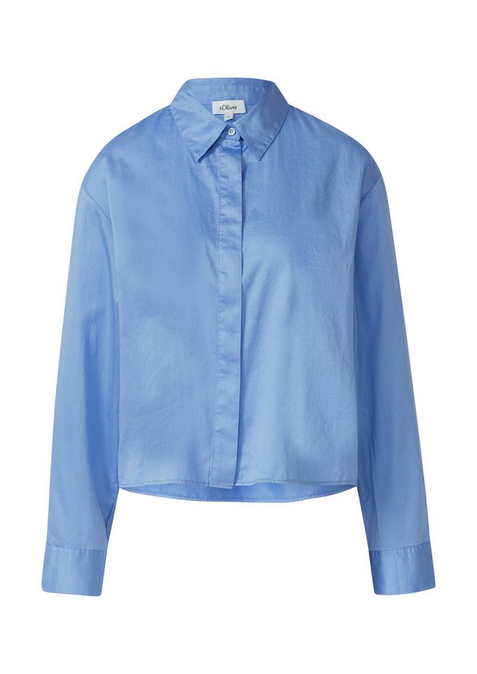 s.Oliver Langarmbluse -s.Oliver Red Label – verkürzte Damenbluse Baumwolle von s.Oliver