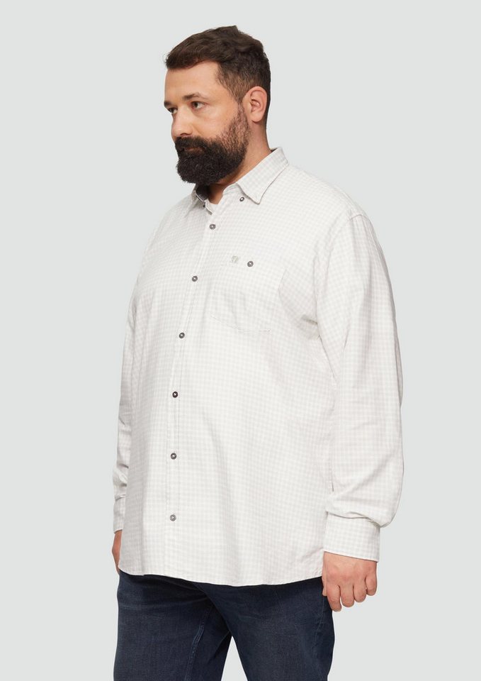 s.Oliver Langarmhemd Hemd Regular Fit: Kariertes Hemd mit Button-Down-Kragen von s.Oliver
