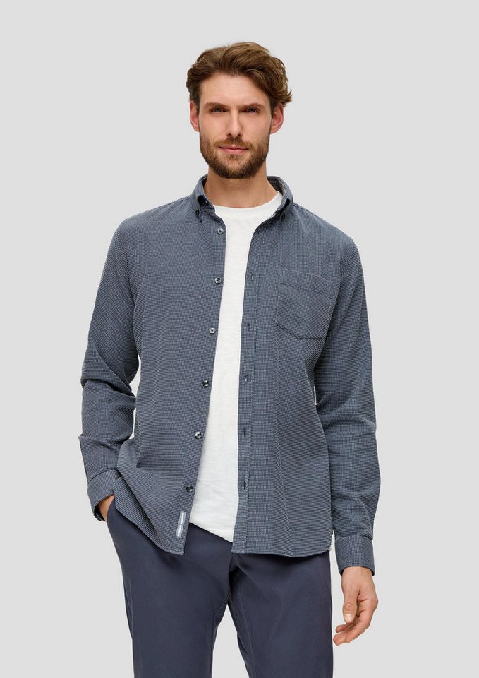 s.Oliver Langarmhemd Hemd Hemd mit Dobby-Struktur von s.Oliver