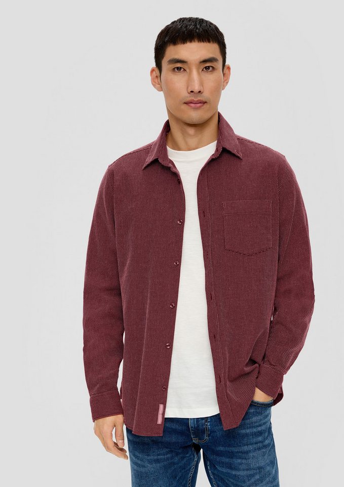 s.Oliver Langarmhemd Hemd Hemd mit Dobby-Struktur von s.Oliver