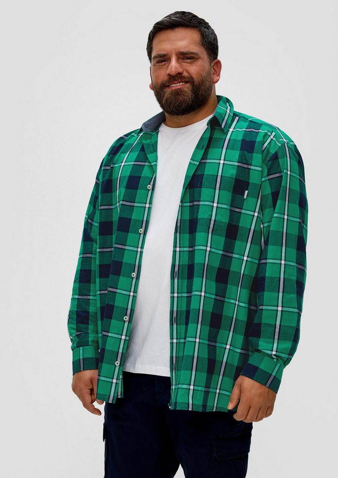 s.Oliver Langarmhemd Hemd Hemd mit Karomuster von s.Oliver