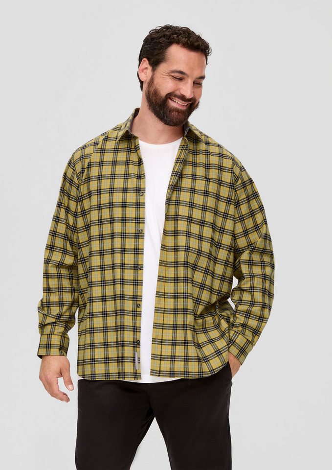 s.Oliver Langarmhemd Hemd Regular: Hemd aus Baumwolle von s.Oliver