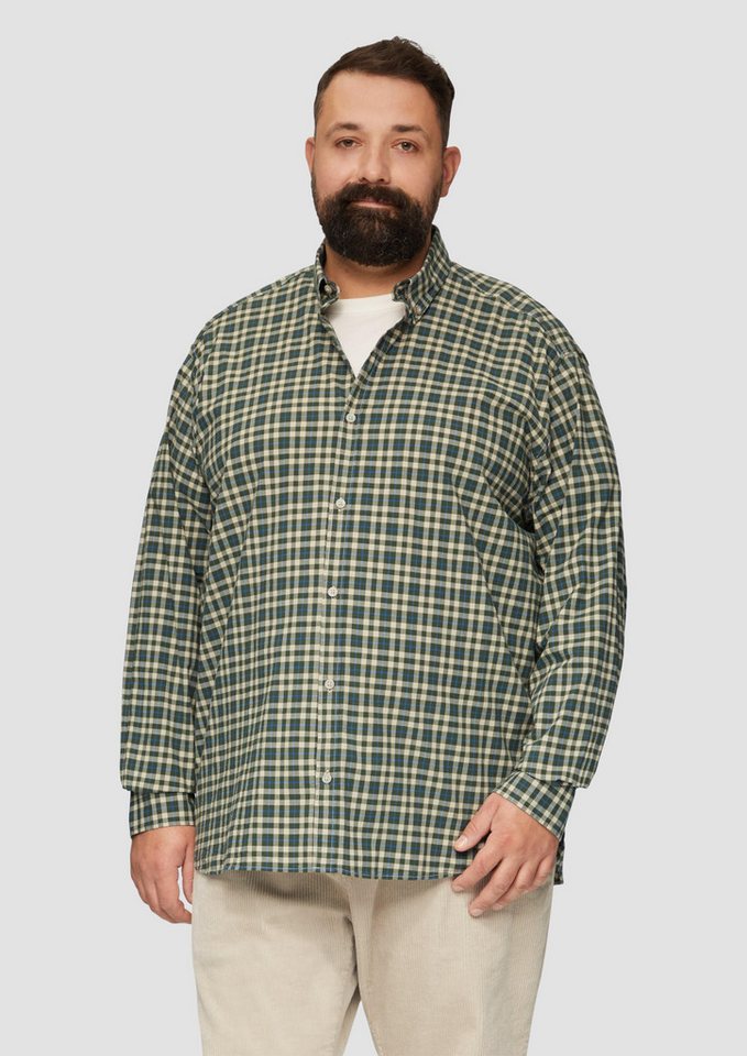s.Oliver Langarmhemd Hemd mit Button-Down-Kragen aus Baumwollstretch von s.Oliver