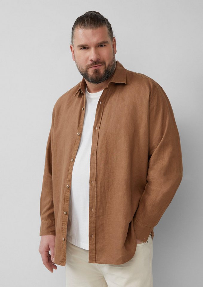 s.Oliver Langarmhemd Regular Fit: Langarmhemd aus Leinen von s.Oliver