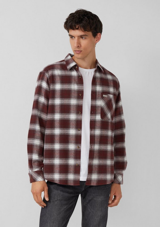 s.Oliver Langarmhemd Regular Fit: Kariertes Hemd aus Flanell von s.Oliver