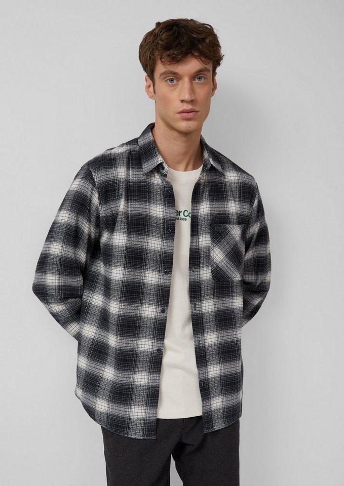s.Oliver Langarmhemd Regular Fit: Kariertes Hemd aus Flanell von s.Oliver