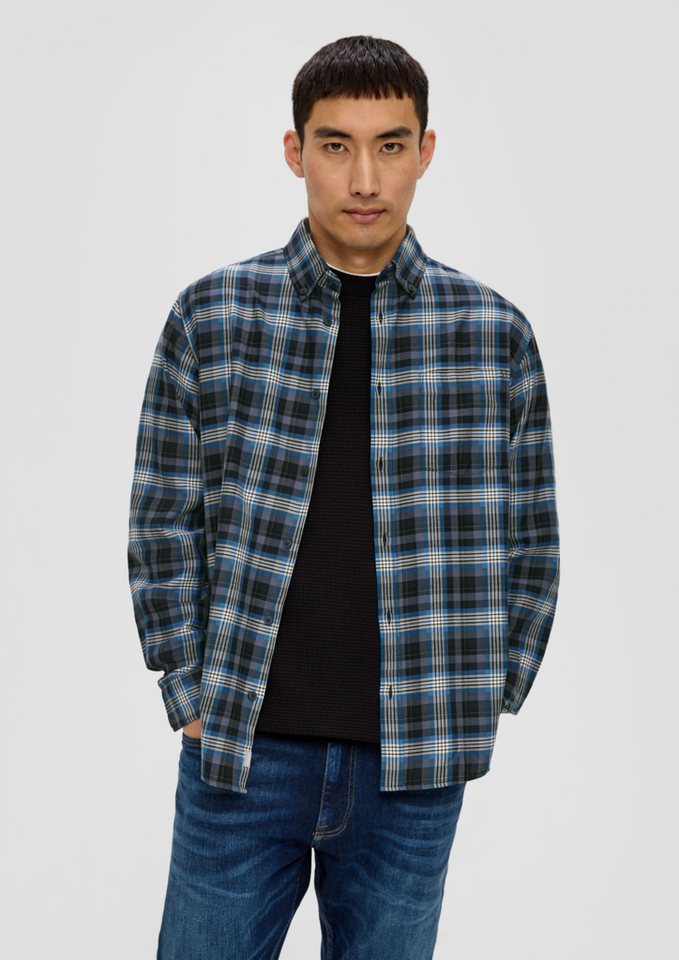 s.Oliver Langarmhemd Regular: Button Down-Hemd Tape von s.Oliver