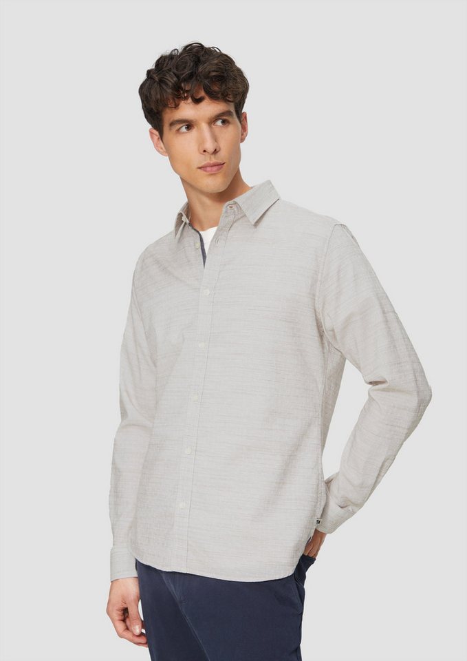 s.Oliver Langarmhemd Slim Fit: Strukturiertes Hemd mit Kentkragen Waschung von s.Oliver