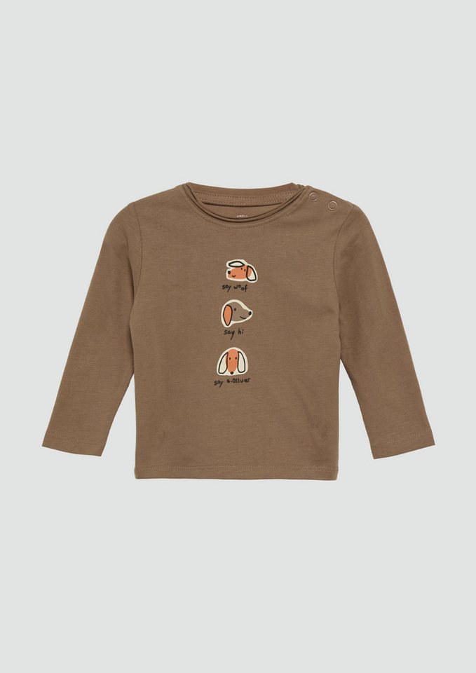 s.Oliver Langarmshirt Langarmshirt mit Frontprint von s.Oliver