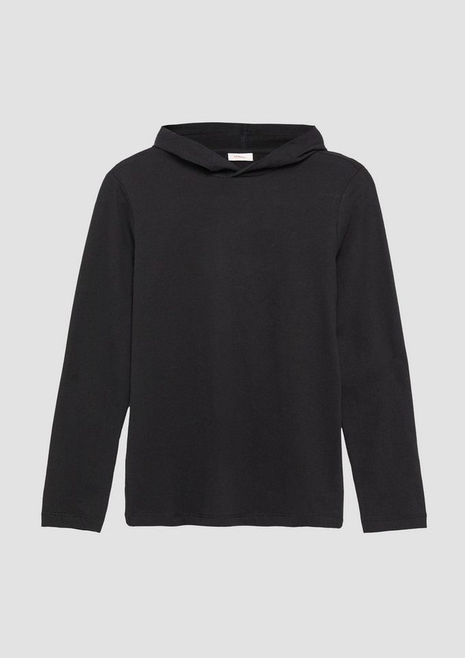 s.Oliver Langarmshirt Langarmshirt mit Kapuze und Rückenprint s.Oliver Langarmshirt Langarmshirt mit Kapuze und Rückenprint von s.Oliver