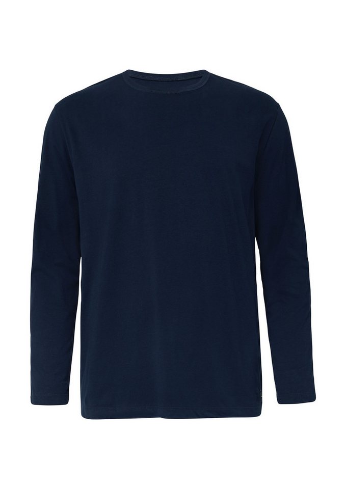 s.Oliver Langarmshirt T-Shirt Softes Longsleeve mit Crew Neck und Logo-Patch von s.Oliver