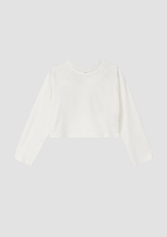 s.Oliver Langarmshirt T-Shirt Cropped-Longsleeve mit Rückenprint s.Oliver Langarmshirt T-Shirt Cropped-Longsleeve mit Rückenprint von s.Oliver