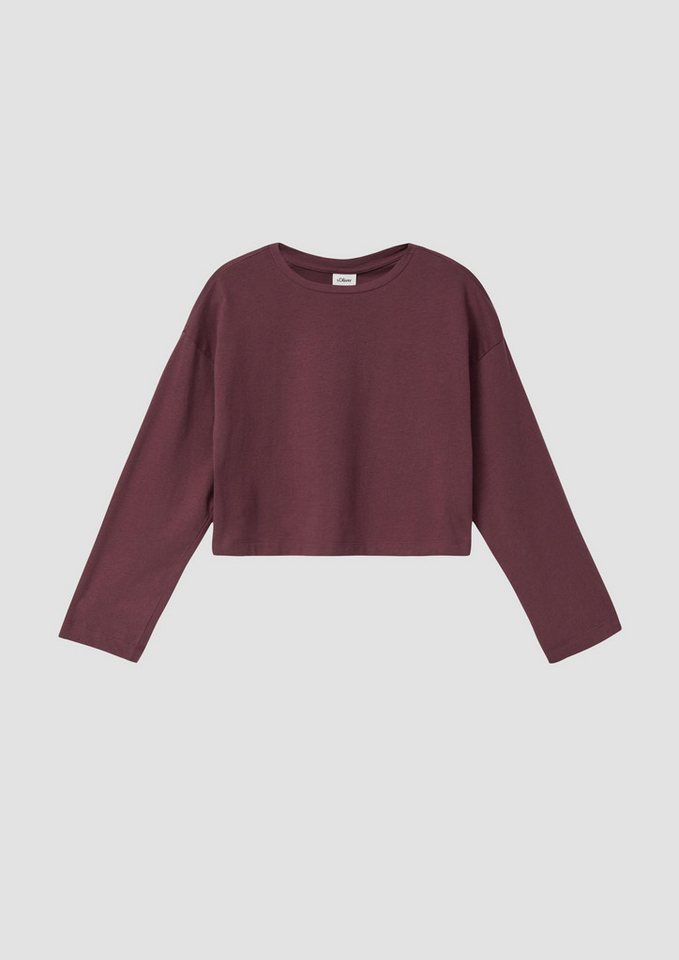 s.Oliver Langarmshirt T-Shirt Cropped-Longsleeve mit Rückenprint von s.Oliver