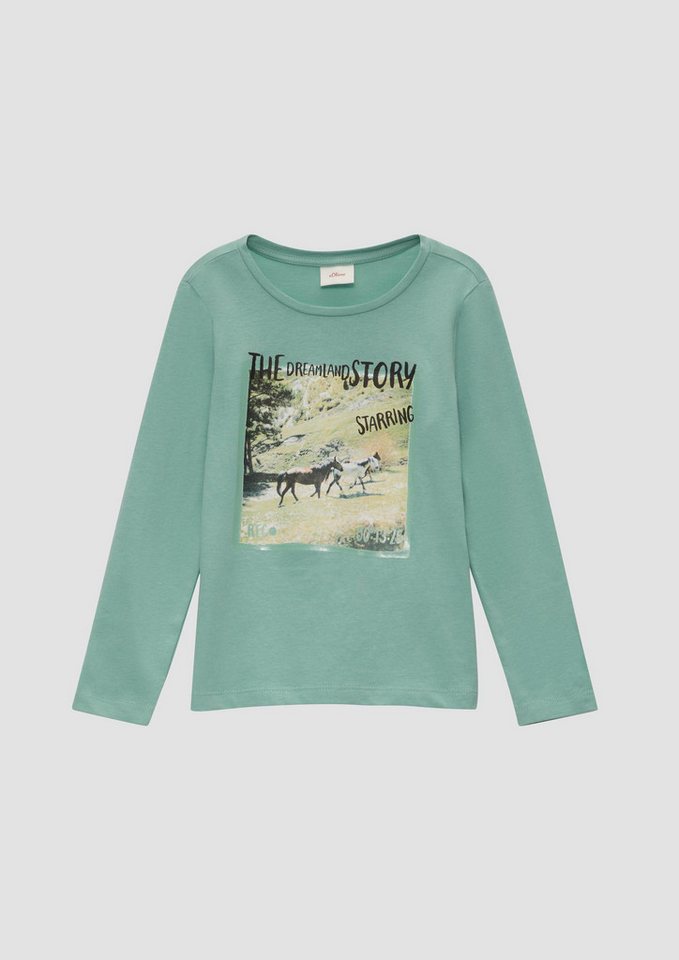 s.Oliver Langarmshirt T-Shirt Langarmshirt mit Fotoprint von s.Oliver