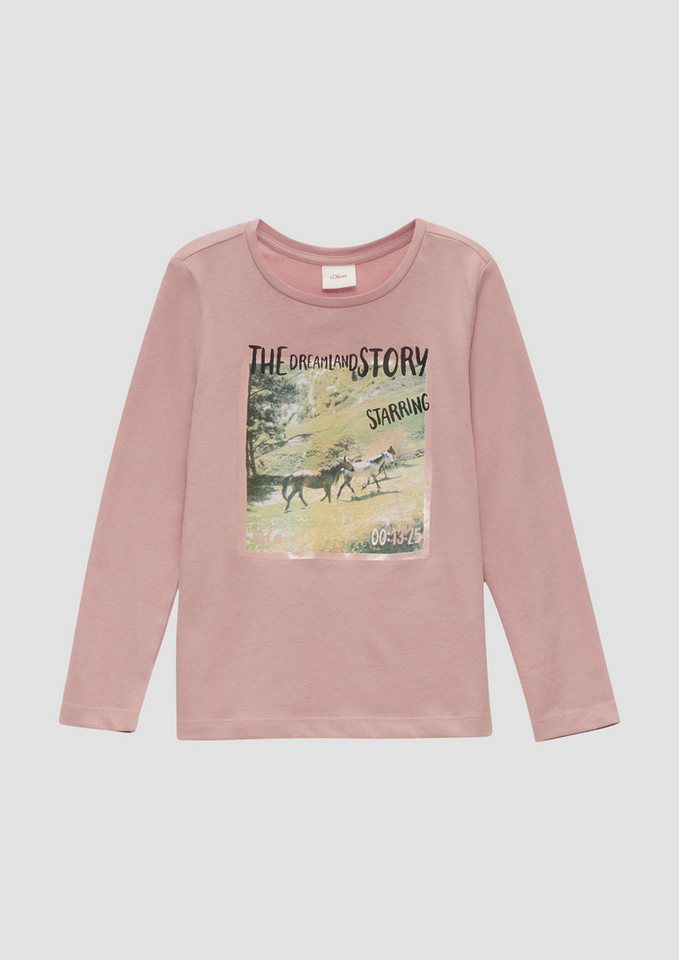 s.Oliver Langarmshirt T-Shirt Langarmshirt mit Fotoprint von s.Oliver