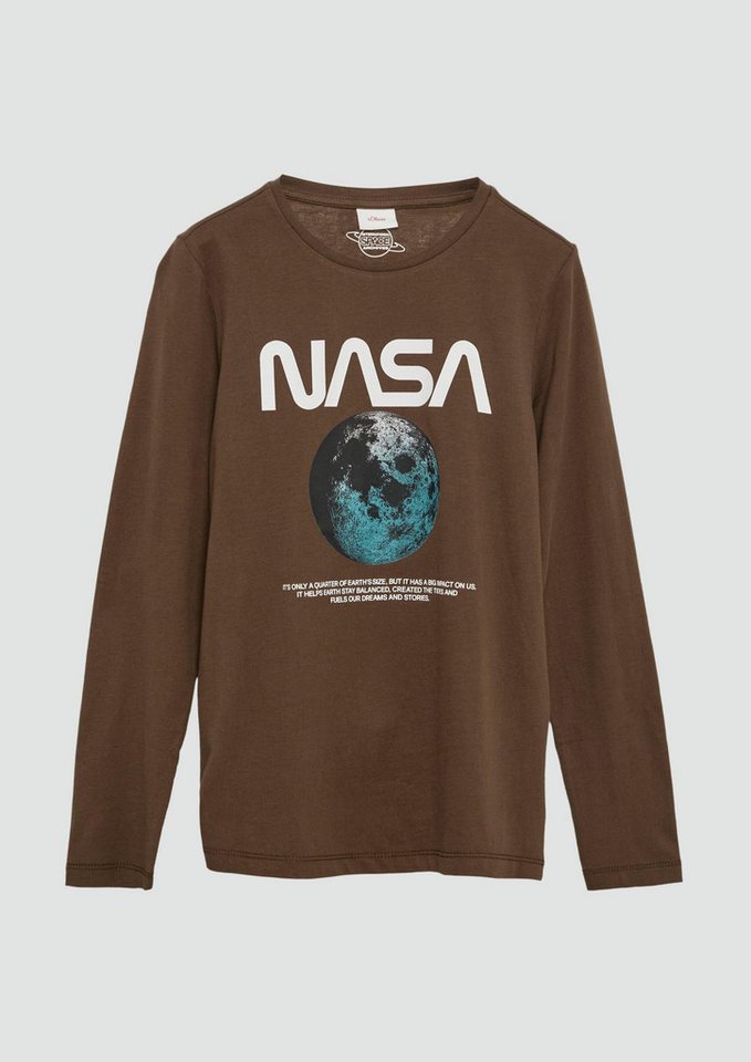 s.Oliver Langarmshirt T-Shirt Langarmshirt mit NASA®-Print von s.Oliver