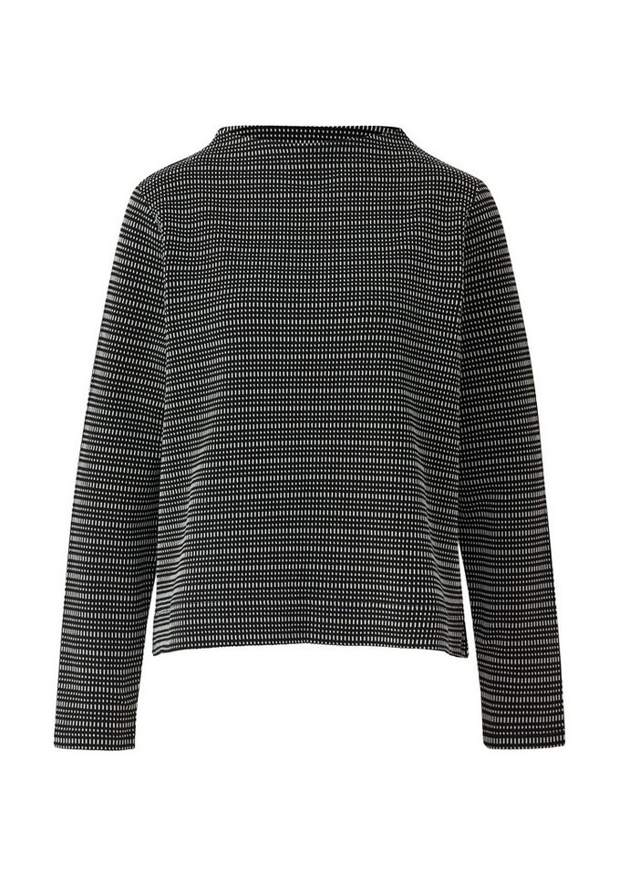 s.Oliver Langarmshirt T-Shirt Strukturiertes Longsleeeve mit Jacquard-Muster von s.Oliver