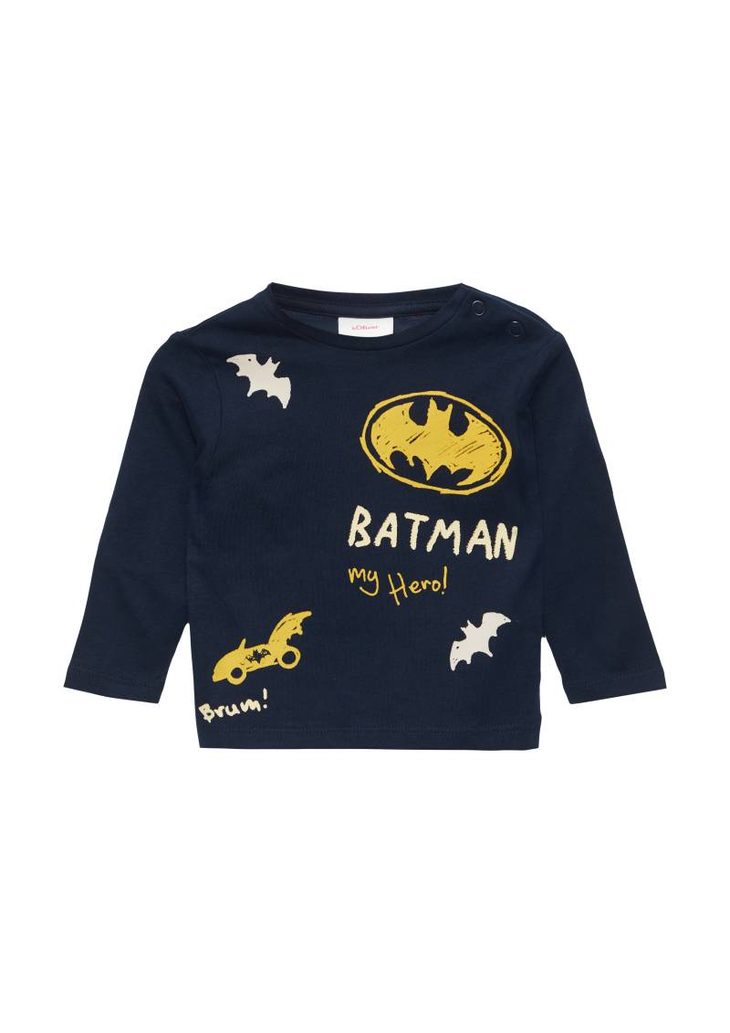 s.Oliver - Langarmshirt mit Batman®-Print, Babys, blau von s.Oliver