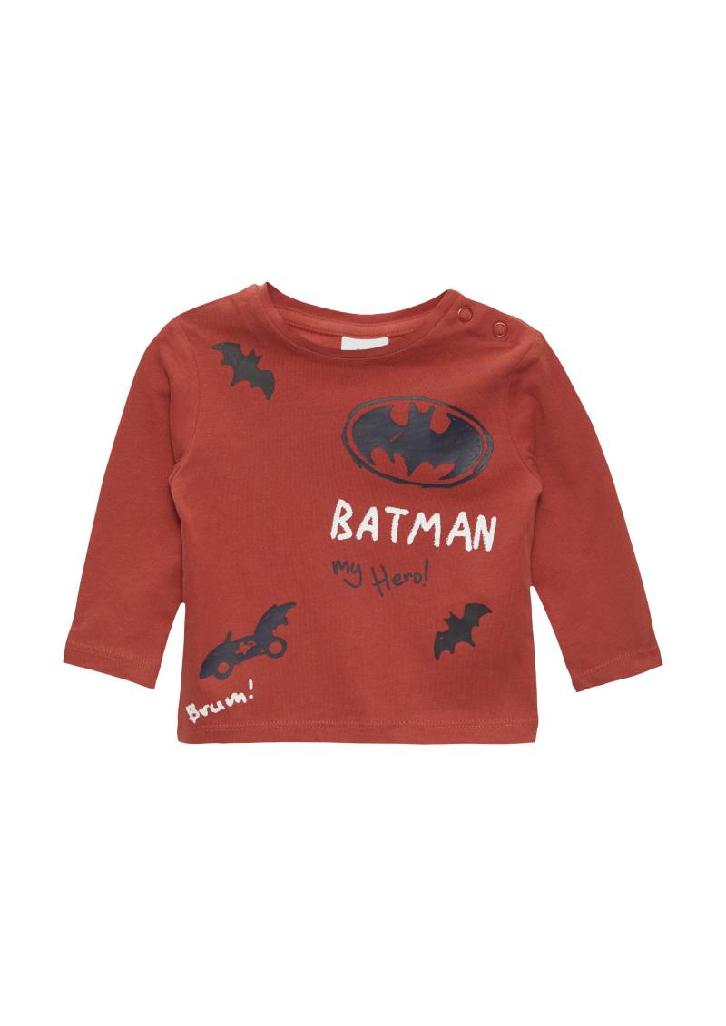 s.Oliver - Langarmshirt mit Batman®-Print, Babys, rot von s.Oliver