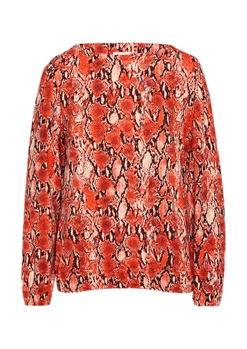 s.Oliver Langarmshirt mit U-Boot-Ausschnitt im O-Shape Hellorange 48 von s.Oliver