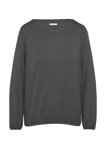 s.Oliver Langarmshirt mit U-Boot-Ausschnitt im O-Shape dunkelgrau 48 von s.Oliver
