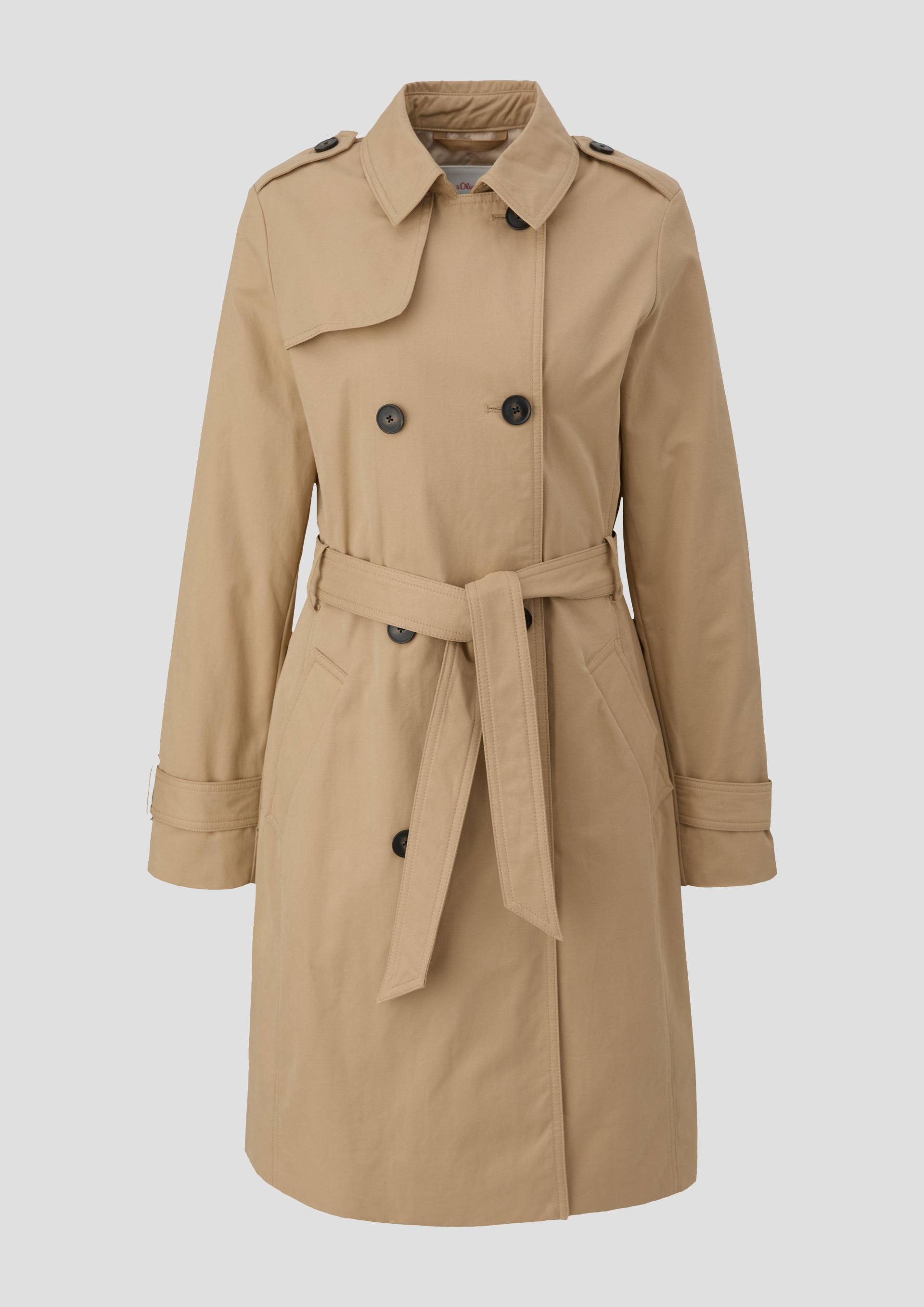 s.Oliver - Langer Trench-Coat, Damen, Beige von s.Oliver