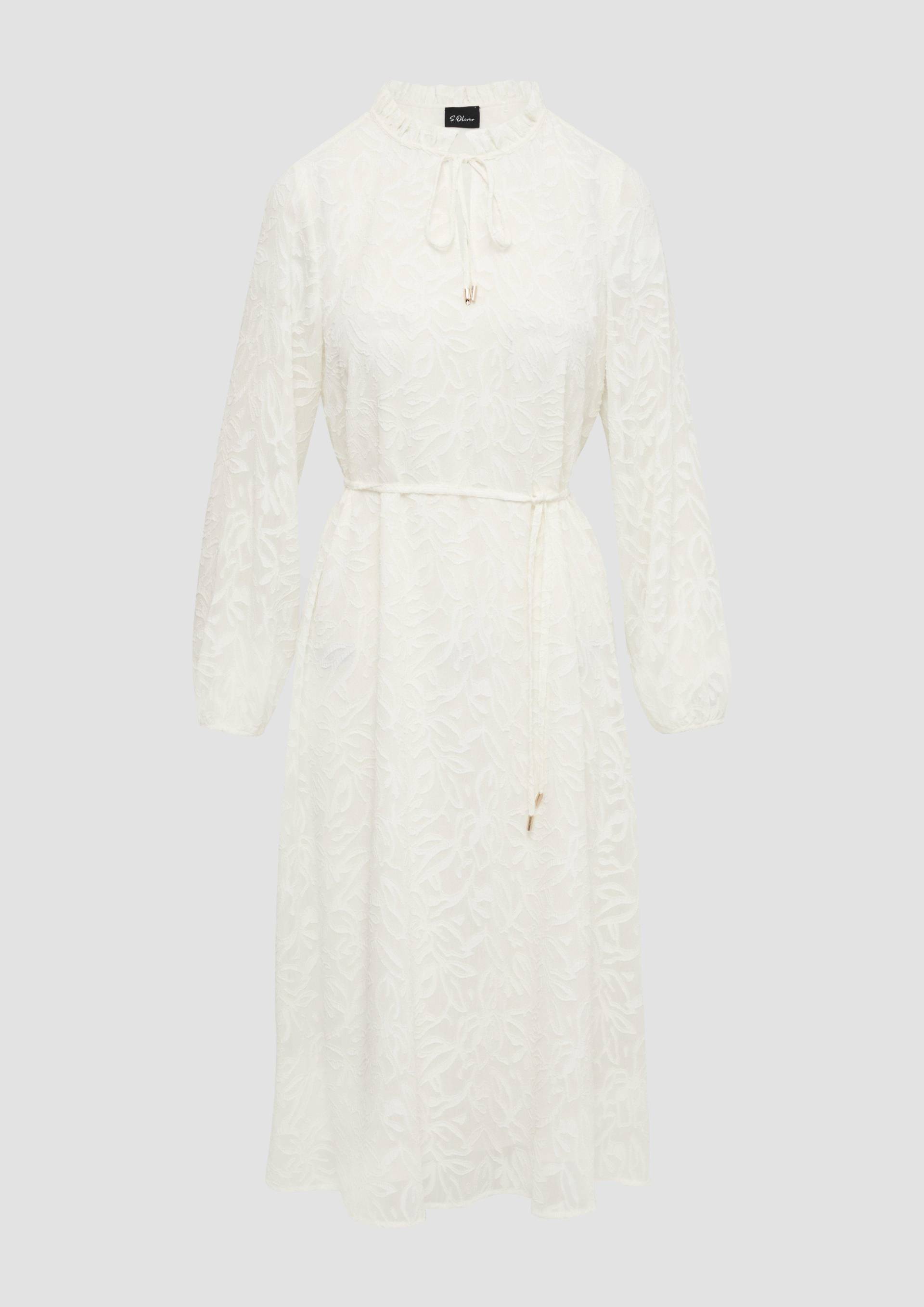 s.Oliver - Langes Kleid mit Tunika-Ausschnitt und Rüschen, Damen, creme s.Oliver - Langes Kleid mit Tunika-Ausschnitt und Rüschen, Damen, creme von s.Oliver