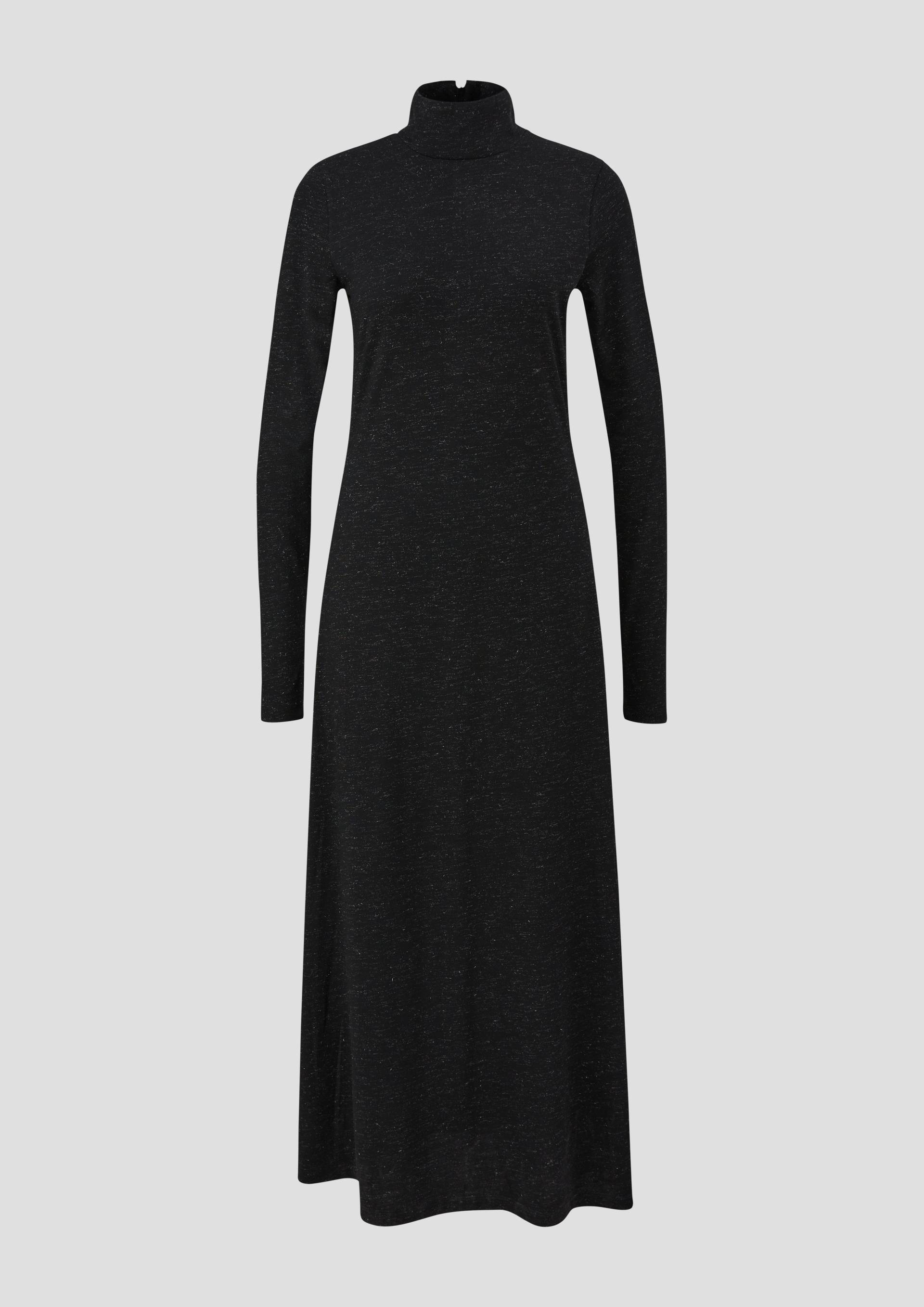 s.Oliver - Langes Kleid mit Glitzer-Effekt, Damen, schwarz von s.Oliver