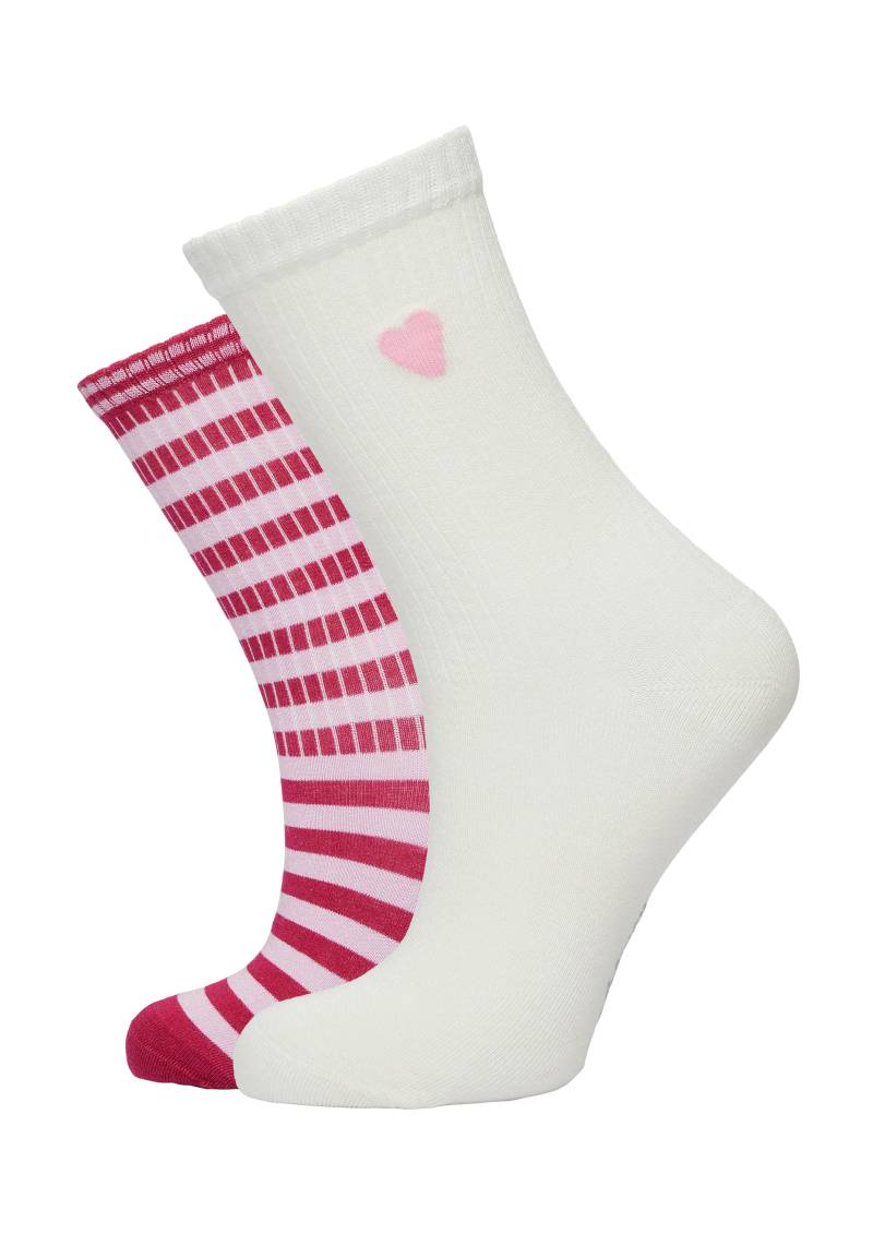 s.Oliver - Langschaft pink|weiß - Gr. - 36.5 von s.Oliver