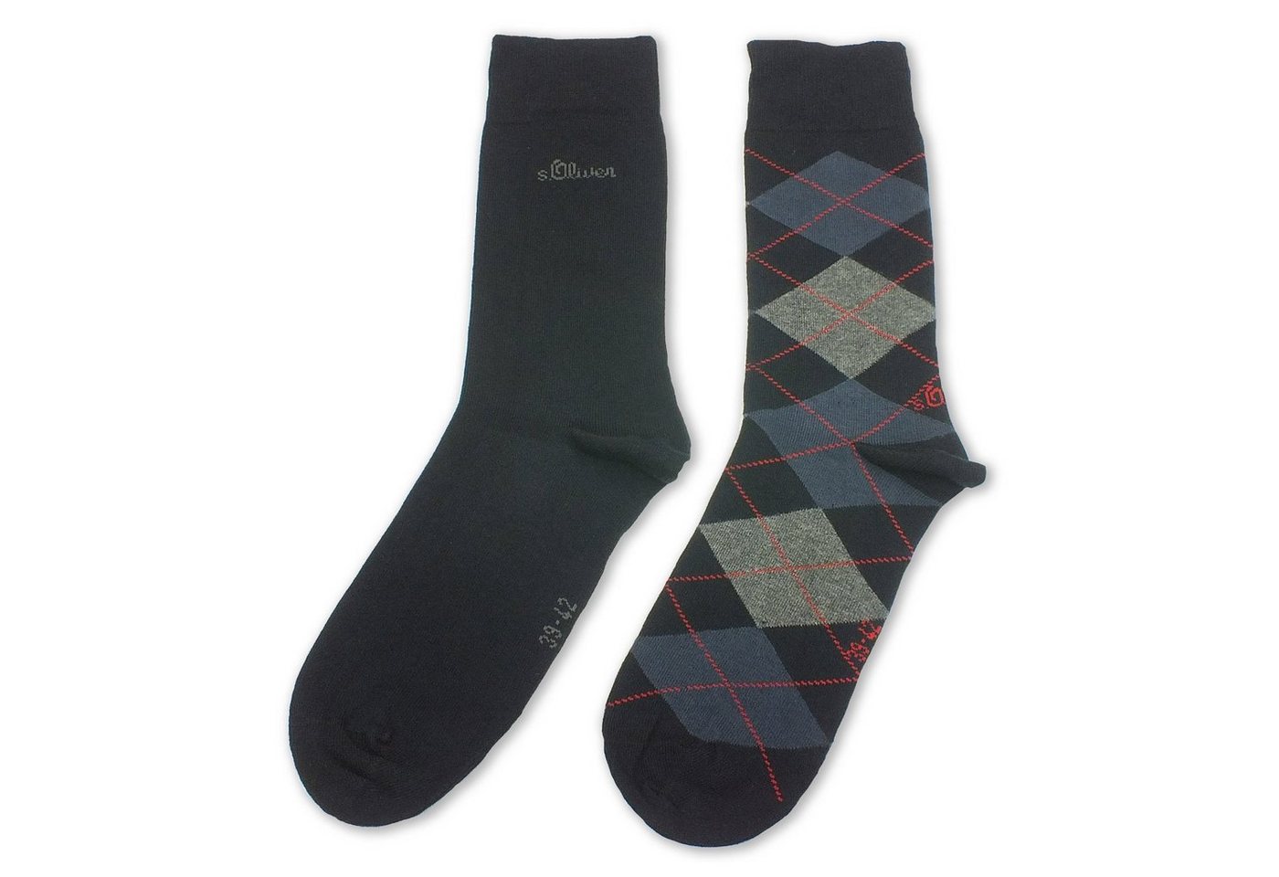 s.Oliver Langsocken S20179 (Packung, 2-Paar, 2 Paar) Herren Damen Unisex Business Socken Baumwolle von s.Oliver