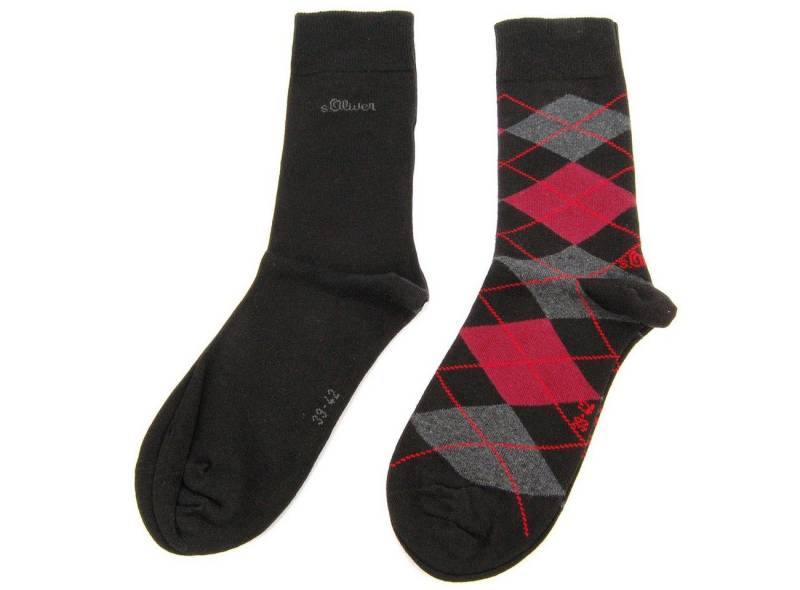 s.Oliver Langsocken S20179 (Packung, 2-Paar, 2 Paar) Herren Damen Unisex Business Socken Baumwolle von s.Oliver