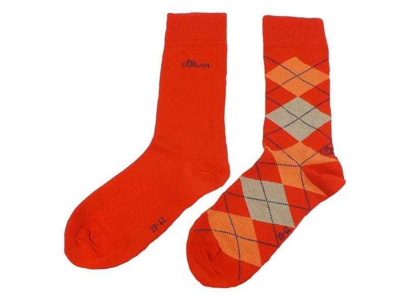 s.Oliver Langsocken S20179 (Packung, 2-Paar, 2 Paar) Herren Damen Unisex Business Socken Baumwolle von s.Oliver