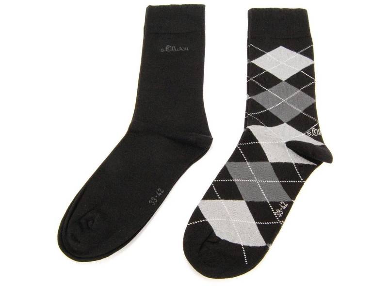 s.Oliver Langsocken S20179 (Packung, 2-Paar, 2 Paar) Herren Damen Unisex Business Socken Baumwolle von s.Oliver