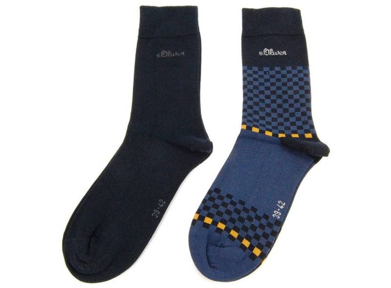 s.Oliver Langsocken S20195 (Packung, 2-Paar, 2 Paar) Herren Business Socken Baumwolle von s.Oliver